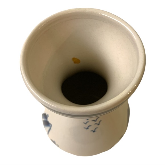 Vintage Delft Blue Windmill Ceramic Bud Vase - Picture 5 of 7